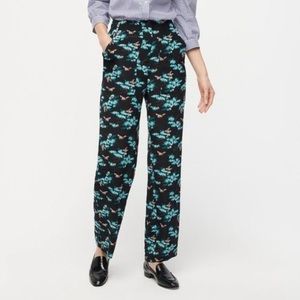 J. CREW NWT Silk pants with bee print. Size 6.